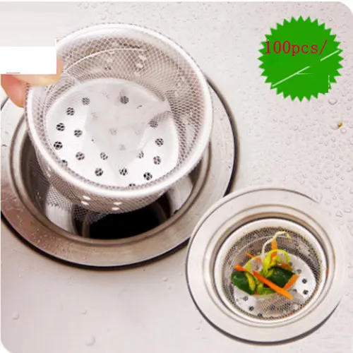 

Kitchen supplies sink filter mesh bag drain mouth anti - clogging sink waterproof bag