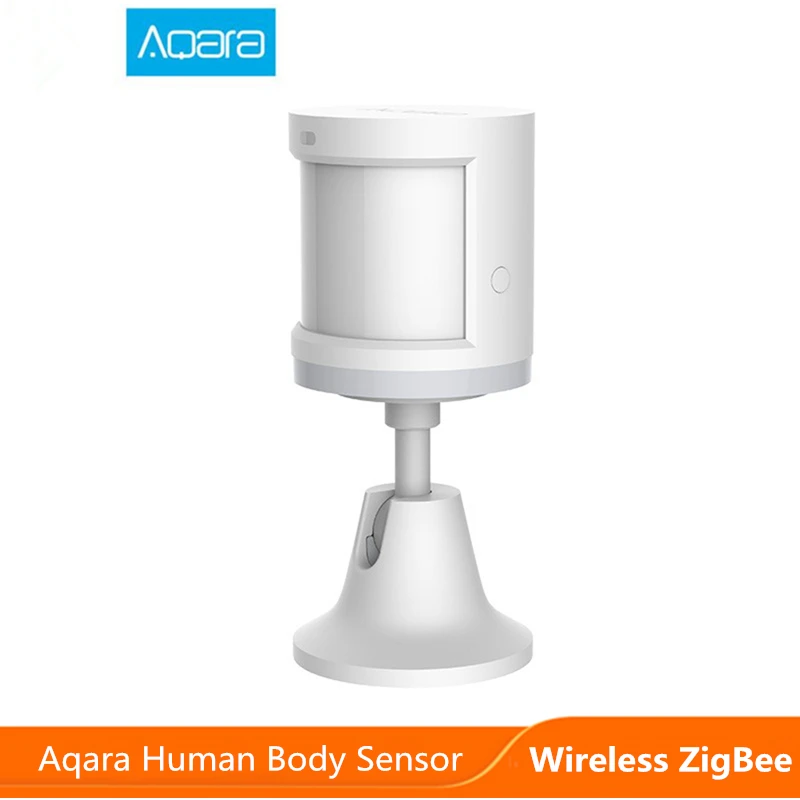 Aqara-Sensor de movimiento de cuerpo humano, Sensor de cuerpo inteligente, inalámbrico, ZigBee, soporte de conexión, luz para Xiaomi Smart home Mihome
