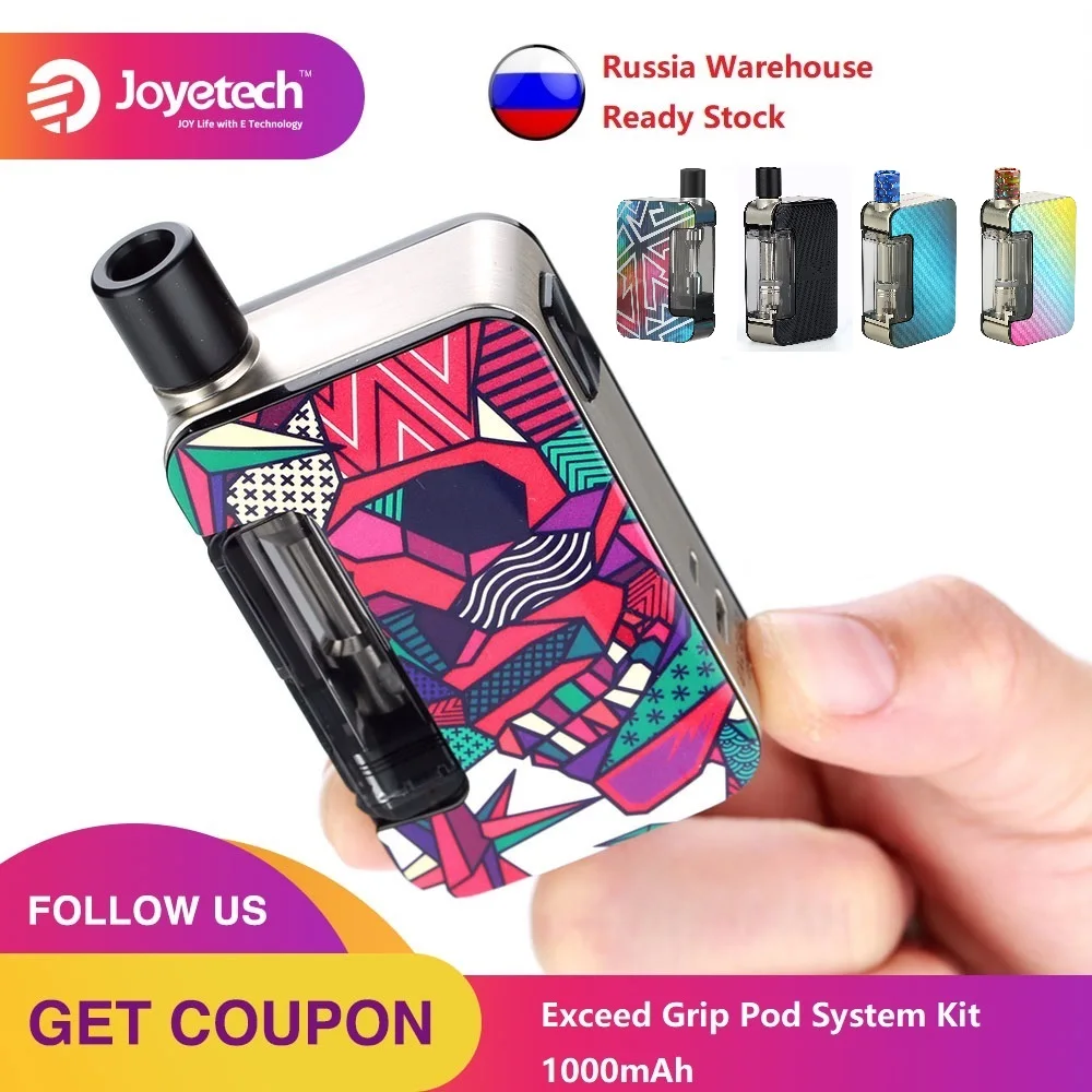 Оригинальный комплект Joyetech Exceed Grip Pod System отправка в Россию аккумулятор 1000 мА · ч 0 4