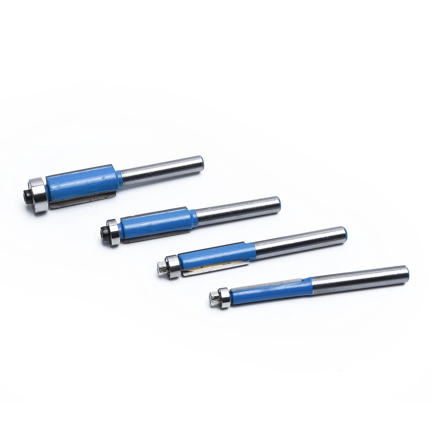 4 шт./компл. хвостовик Удлиненная прямой для вырезания гребней и узор Концевая Пазовая двойной подшипник