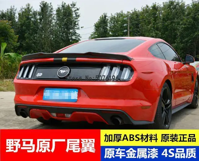 Mustang Высокое качество ABS праймер спойлер авто Стайлинг для Ford Mustang спойлер на задний багажник, крыло