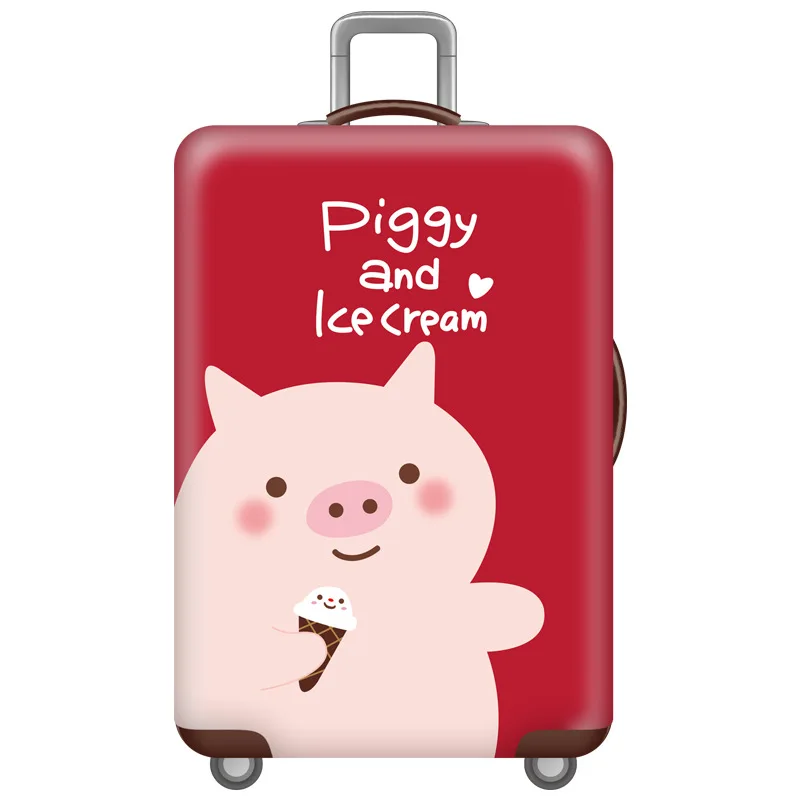 Чехол для чемодана с рисунком животных, эластичный защитный чехол, чехлы для путешествий, аксессуары для 18-32 дюймов, дорожная сумка на колесах, пылезащитный чехол - Цвет: I Luggage Cover