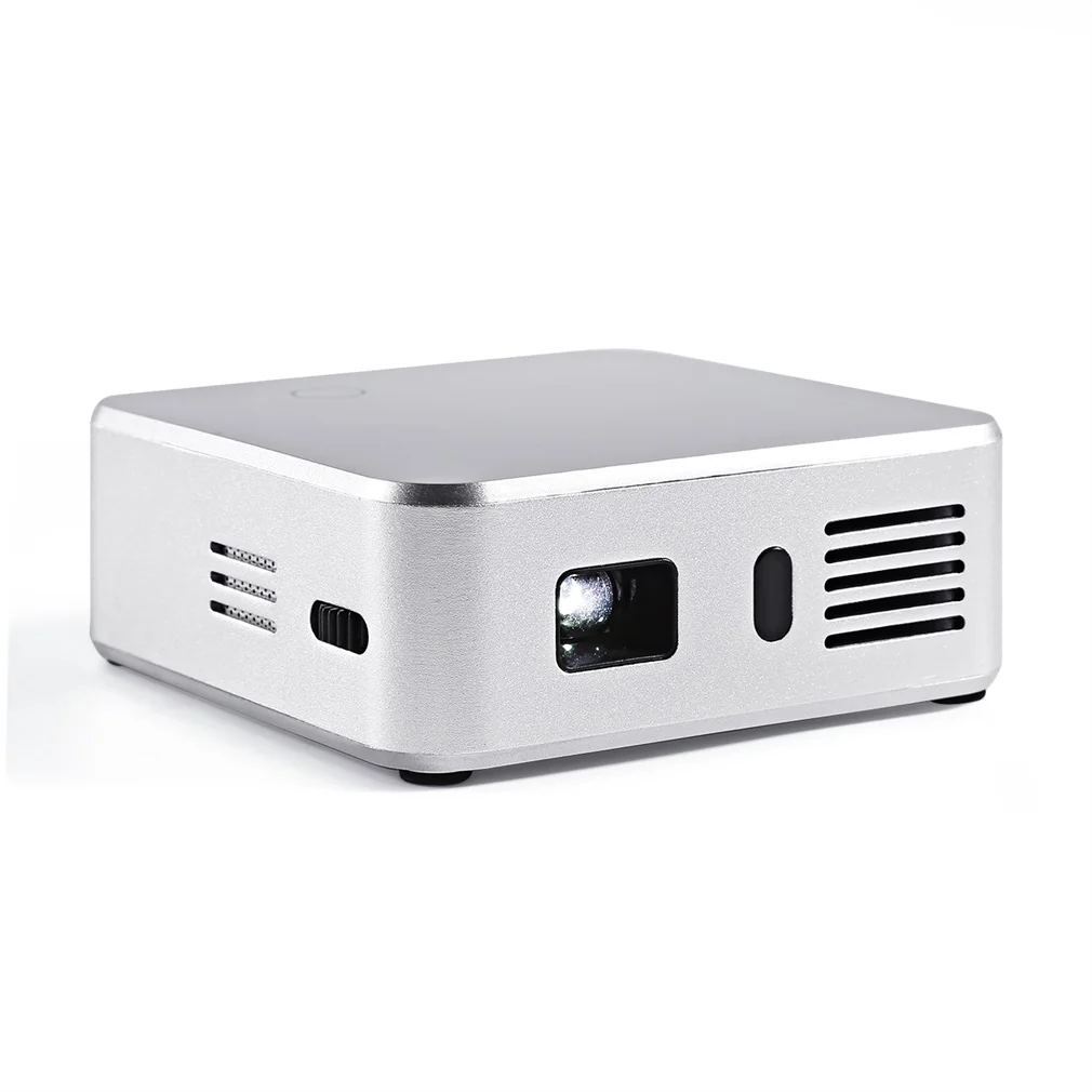 Мини-проектор E05 Android 4,4 четырехъядерный процессор wifi tv Box HD светодиодный DLP Мультимедийные проекторы 1 Гб ram 8 Гб rom 3 цвета