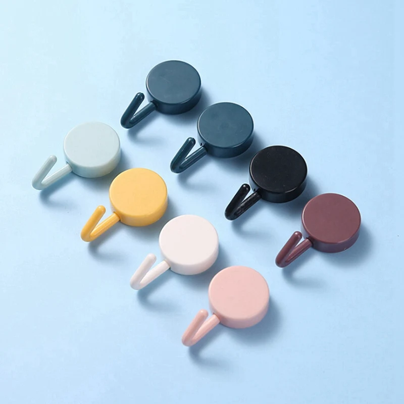 

10Pcs/Lot Hook Cute Creative Decoration Adhesive Free Punch Wall Sticker Small Hook at the Wall-Mounted Strong Sticky Hooks