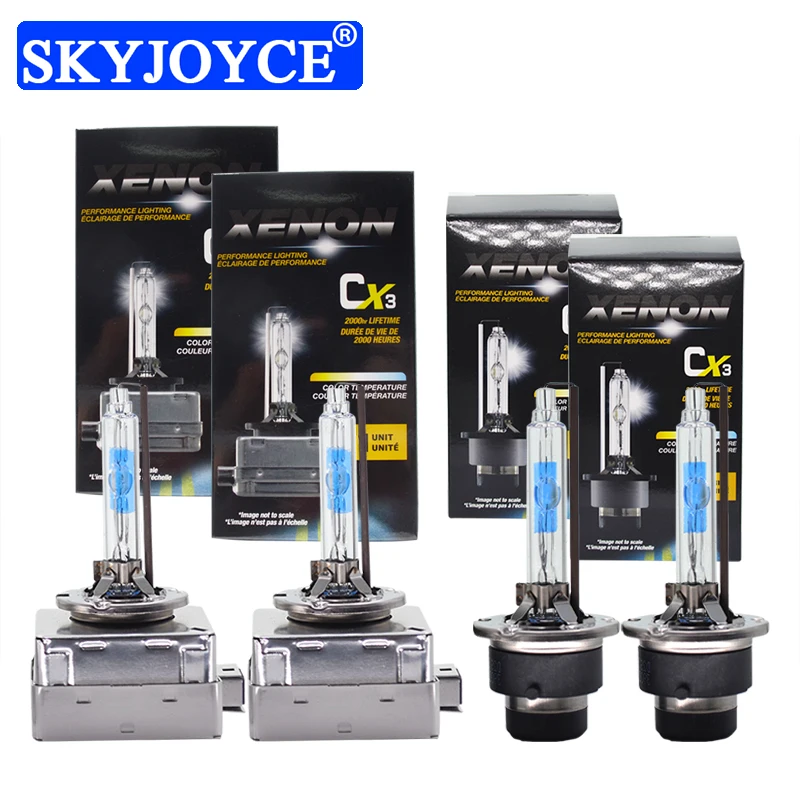 Автомобильные ксеноновые лампы SKYJOYCE 2 шт. Замена фар 35 Вт 55 5500K для E63 E65 E46 E60 E85 E53 VW