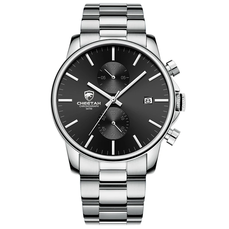 Cheetah Orologi Minimalisti impermeabili al quarzo da uomo