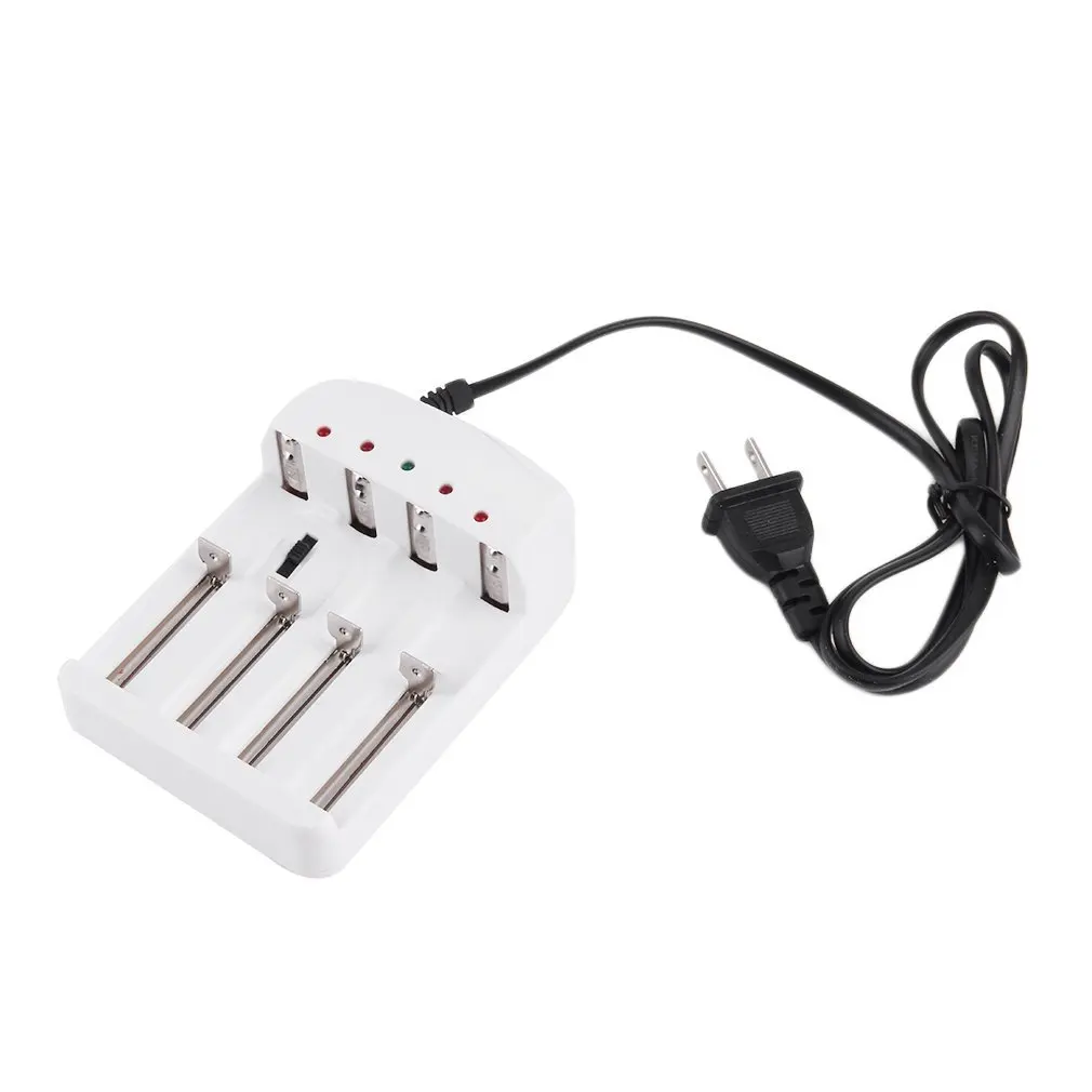 

Universal 4 X Slot US Plug Ni MH / Ni Zn / lithium iron 16340 / 18650 / 25500 / 26650 / 2670 rechargeable Battery Charger