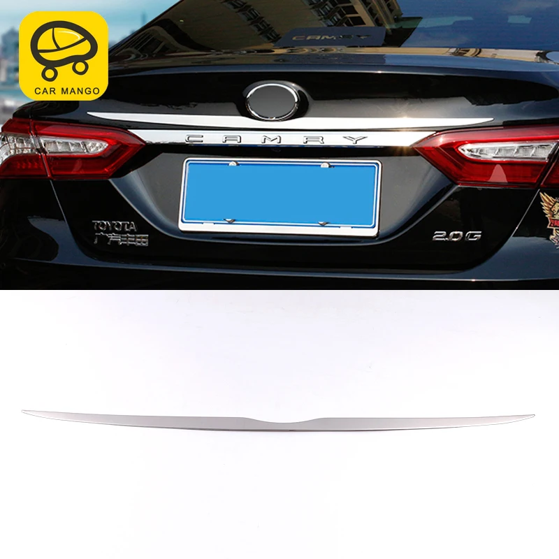 Carманго для Toyota Camry XV70 Авто Стайлинг задняя дверь багажника хромированная накладка рамка наклейка внешние аксессуары