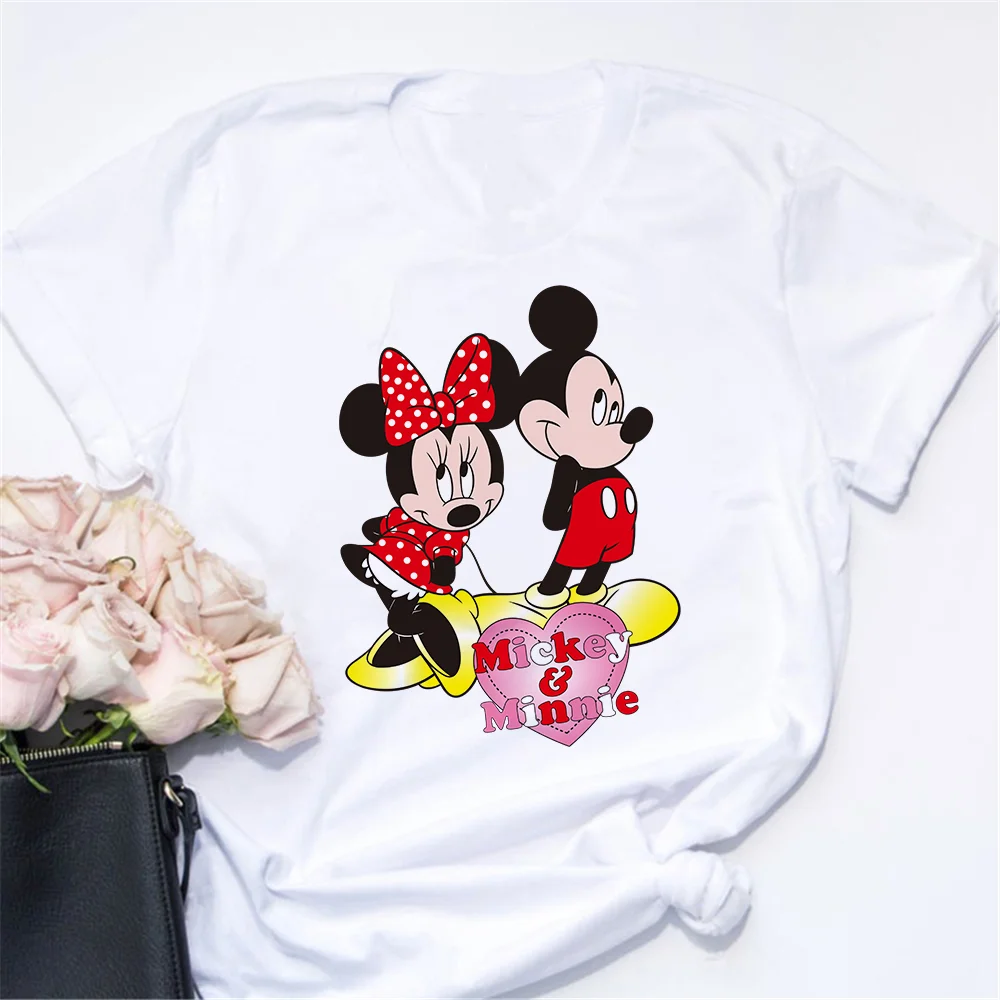 トリートユアセルフ Disney ミッキーマウス ミニーマウス カップルTシャツ, image size:1000x1000