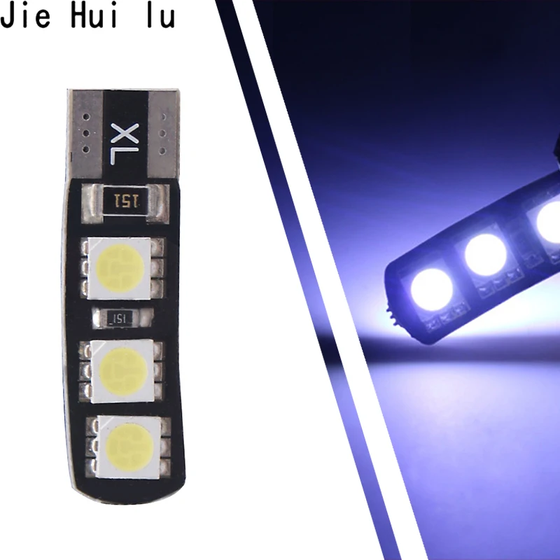 1 шт. Canbus безошибочный T10 194 168 W5W 5050 светодиодный 6 SMD белый боковой клиновой