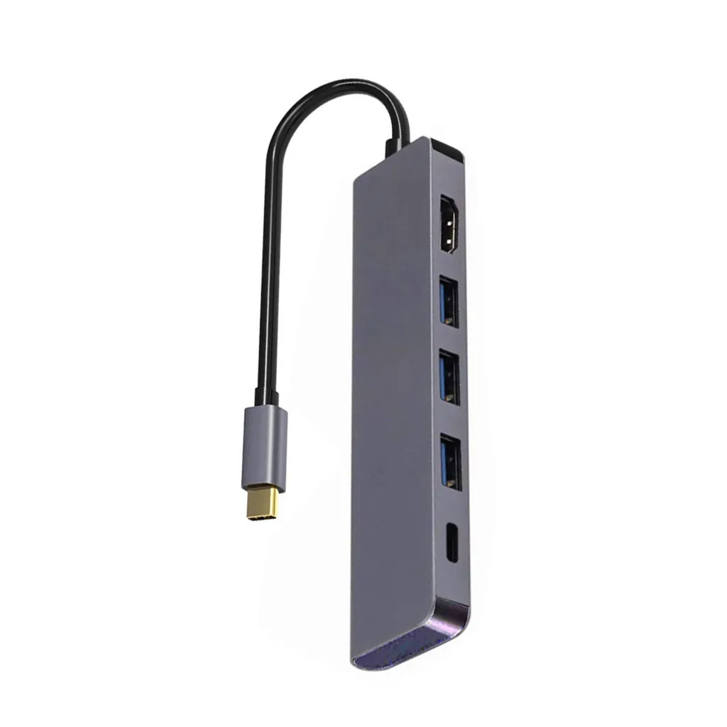 Многопортовый адаптер USB C концентратор 5 в 1 type-C концентратор USB C к HDMI 4K@ 60hz USB 3,0 адаптер для ноутбука для Macbook Pro# G2