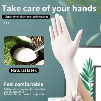 

Latex Gloves Safe Protection Gloves Disposable Gloves For Restaurant Kitchen Eco-friendly Food Gloves Fruit Vegetable Gloves