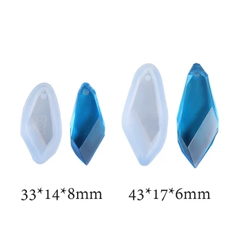

Silicone Casting Resin Mold For DIY Resin Jewelry Pendants 2 Shapes Silicone Casting Mold Tools For Clay Epoxy Resin