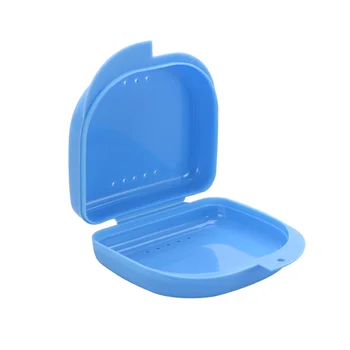 

1 Pc Retainer Case Useful Portable Hinged Lid Snaps Mouth Guard Case Dental Retainer Box for Lving Room Home