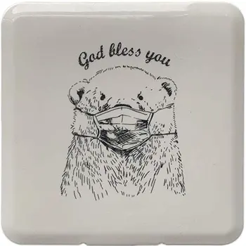 

Buckle Mini Mask Storage Box Student Pocket Portable Mask Dust Box Multifunctional Mask Anti-Dirty Storage Box