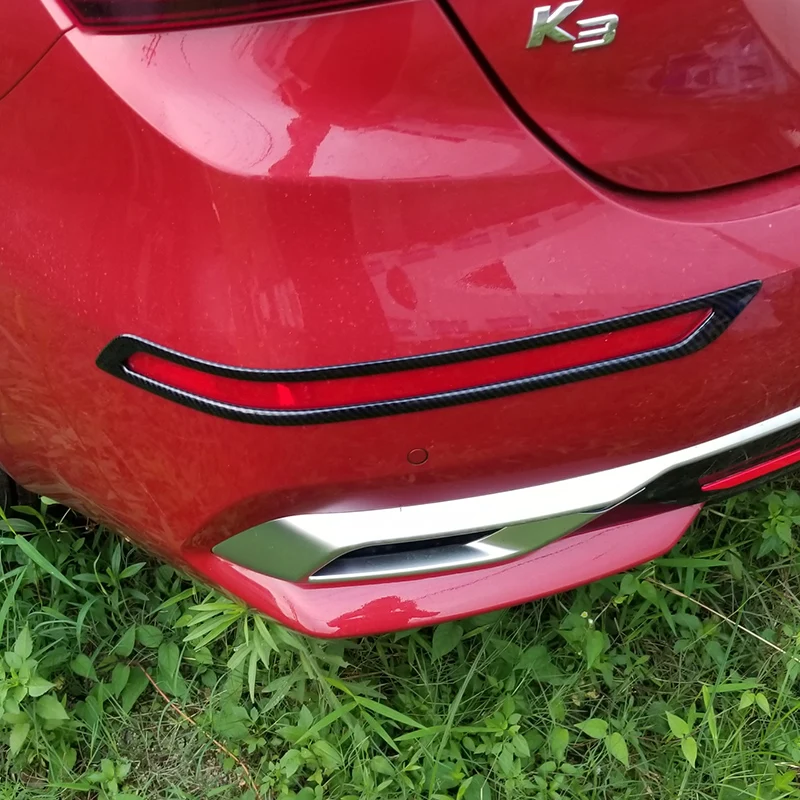 Для KIA carato/forte K3- задняя противотуманная фара декоративная рамка из углеродного волокна