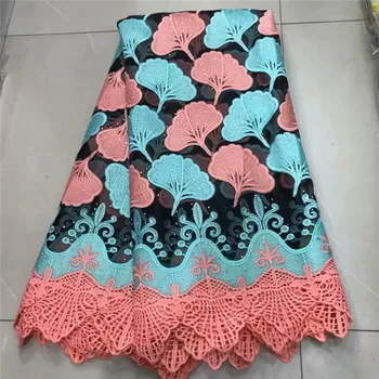 

Charming wedding/party lace French tulle lace fabric with embroidery African net material lace ZQN243(5yards/lot)