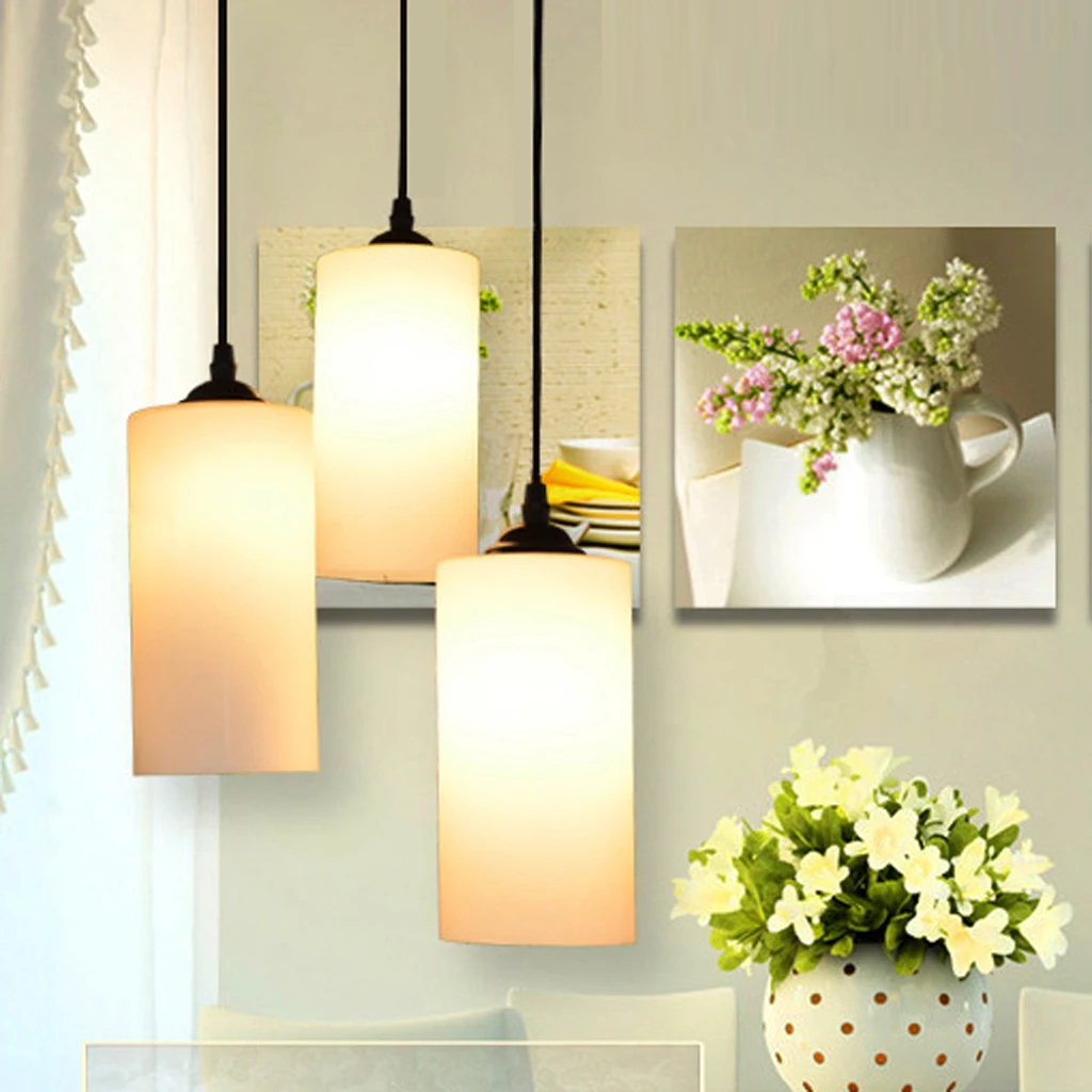 Glass Hanging Light Lampshade Ceiling Fan Light Shade for Bedroom Living Room