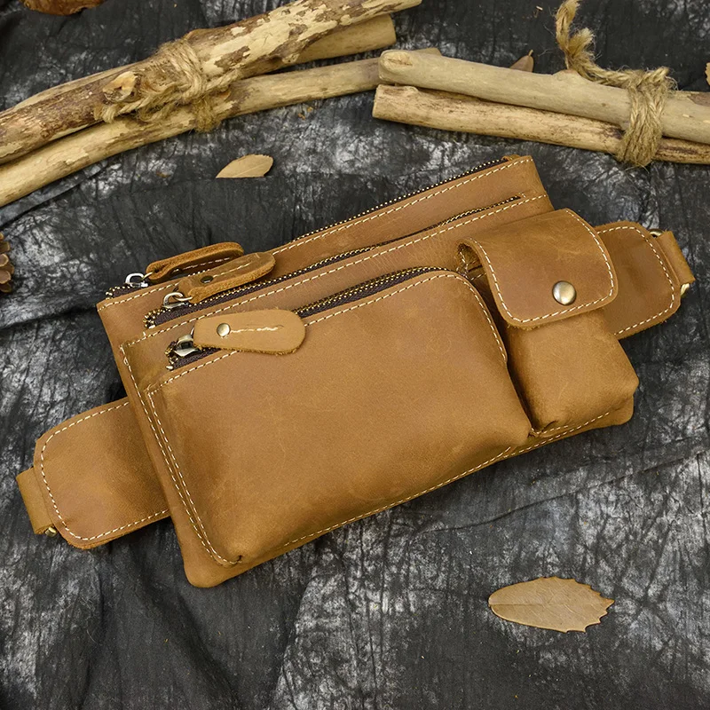 Leather Bum Bag Dark Brown Echuca