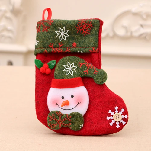 12.5x10x17CM Рождественские маленькие носки, подвесные украшения, семейные рождественские украшения, новогодние искусственные декоративные подвески, праздничные принадлежности - Цвет: 12.5x10x17CM