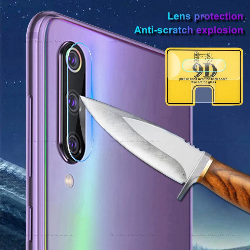 Защитное стекло 9D для камеры 2 шт. Xiaomi Mi 9 SE 9T Pro A3 Lite закаленное Защитная пленка