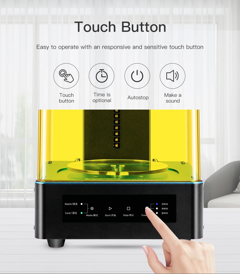 Anycubic Wash and Cure 2.0 Machine 2in1 UV Resin Curing Kingly Pte Ltd