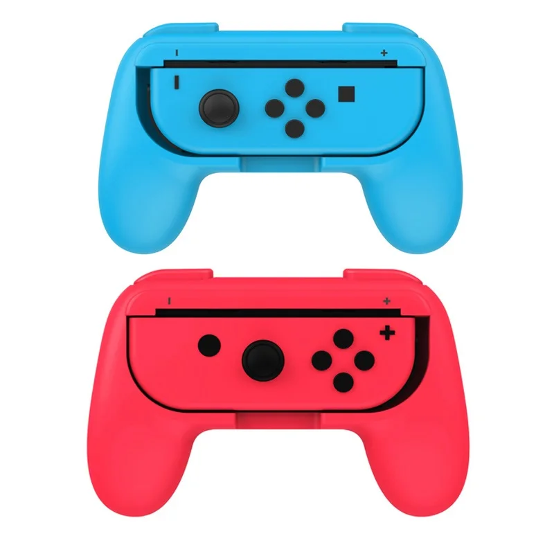 Red-Blue 2 шт Joy-Con джойстик устройство по управлению ручка для NS Nintendo Switch анти-скольжения геймпад стенд держатель с розничной посылка игровые аксессуары - Цвет: Red-Blue