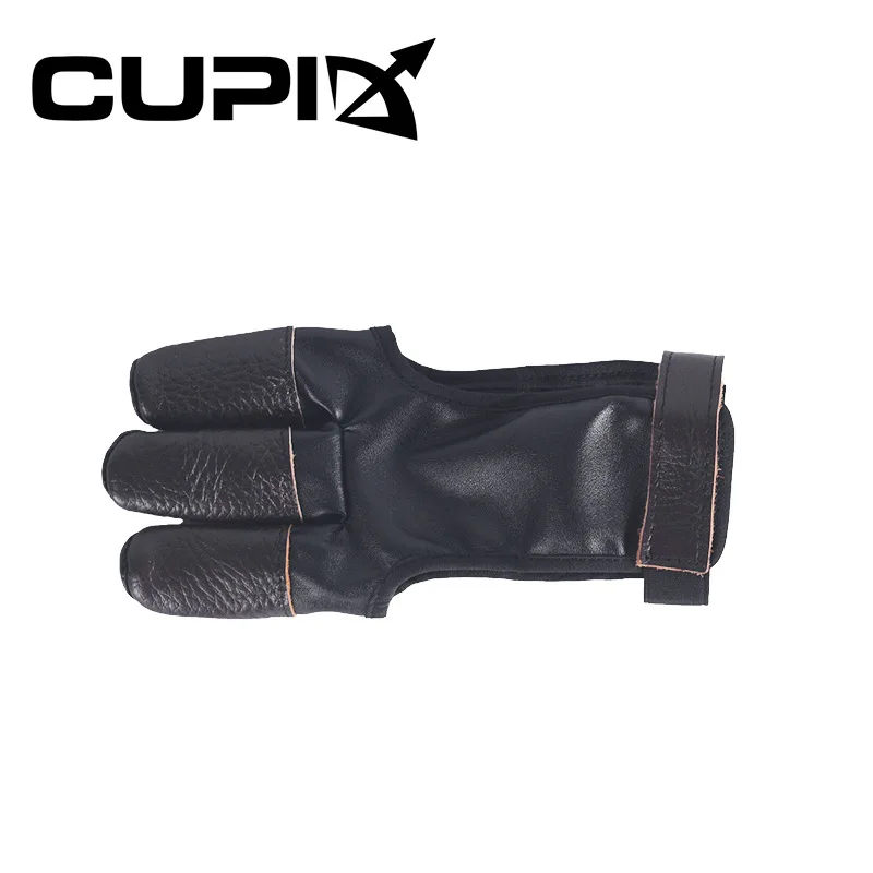 Перчатки Finger Guard стрельба из лука США Охота рефлекс лук Чжи ла Гонг три пальца кожа чувствовать себя хорошо