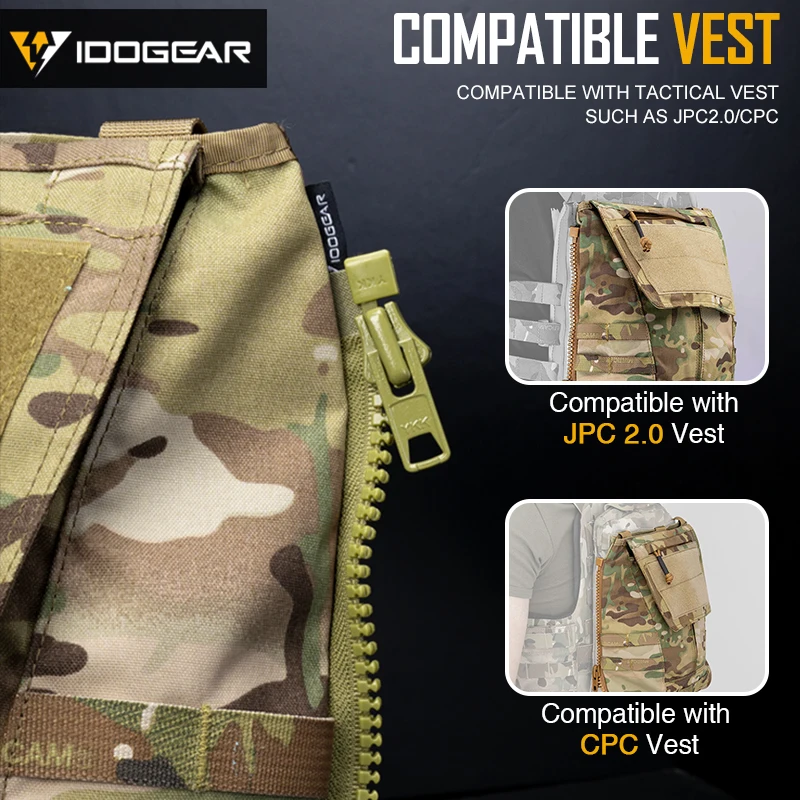 Kit Pochettes Latérales Tactiques IDOGEAR 2 Pièces MOLLE 6x6 - Pour