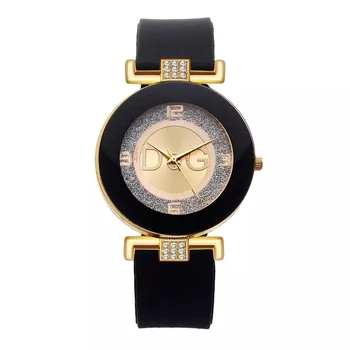 Luxury Fashion Ladies Silicone Matte Wristwatch