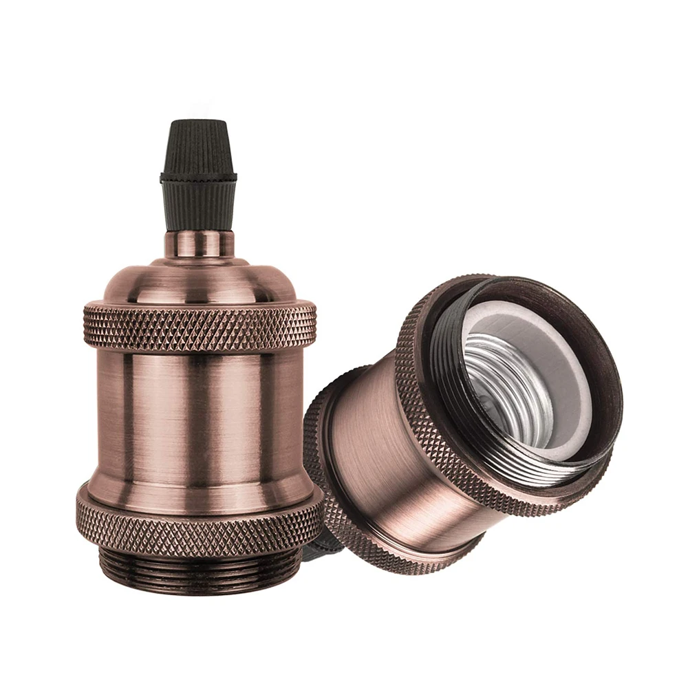 1pc Antique Copper Винтаж ламповый патрон E26 E27 базы светодиодный светильник держатель установки для того чтобы подвесной светильник s промышленного ретро держатель лампы edison настенный светильник D30 - Цвет корпуса: 1pc Antique Copper