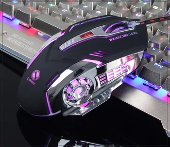 

V2 Cable Machinery Game Gaming Desktop Pc Lol Cf Dnf Pubg Usb Flanking Mouse A Generation of Fat