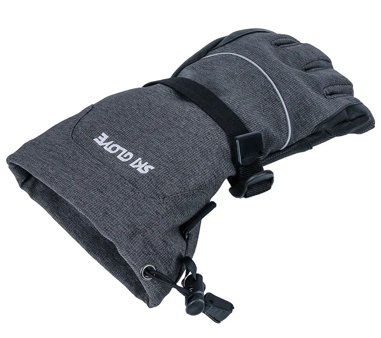 Мужские и женские утолщенные теплые лыжные перчатки зимние водонепроницаемые удлиненные наручные перчатки для катания на лыжах походные перчатки для велоспорта перчатки для сноуборда