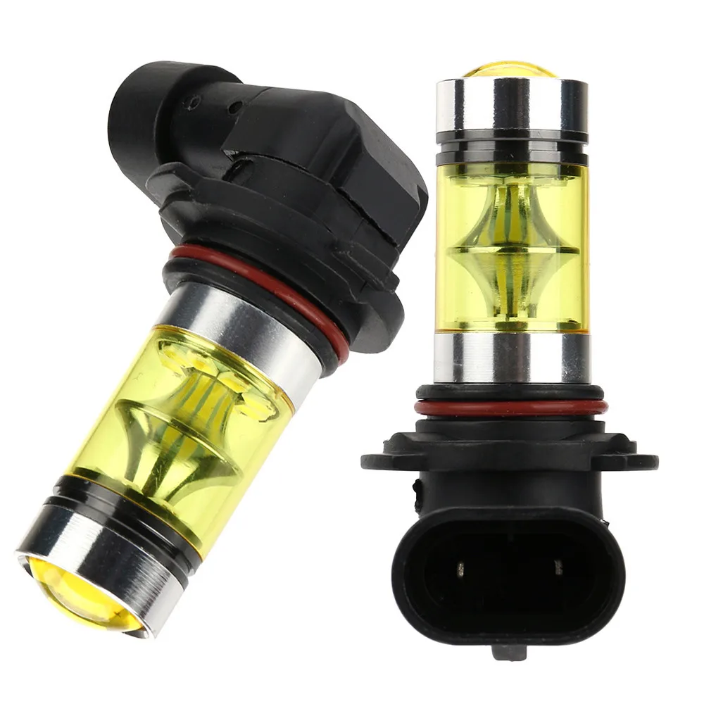 2x9006 Hb4 100w 2323 Led 4300k желтый противотуманный светильник, лампа для вождения, противотуманный светильник s, Автомобильный светодиодный светильник, лампа для автомобилей# YL10