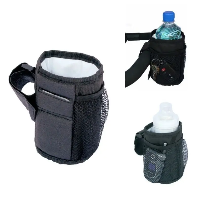 baby stroller accessories display	 Bike Baby Cart Cup Holder Drink Feeding Bottle Waterproof Rack Universal Stroller Bicycle Wheelchair Mounted Bracket Baby Strollers