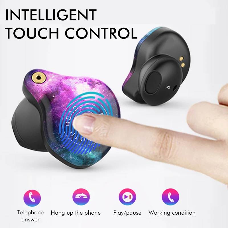Светодиодный дисплей питания V5.0 bluetooth наушники мини TWS беспроводные наушники 9D стерео HiFi наушники с 3600 мАч банк питания для телефонов
