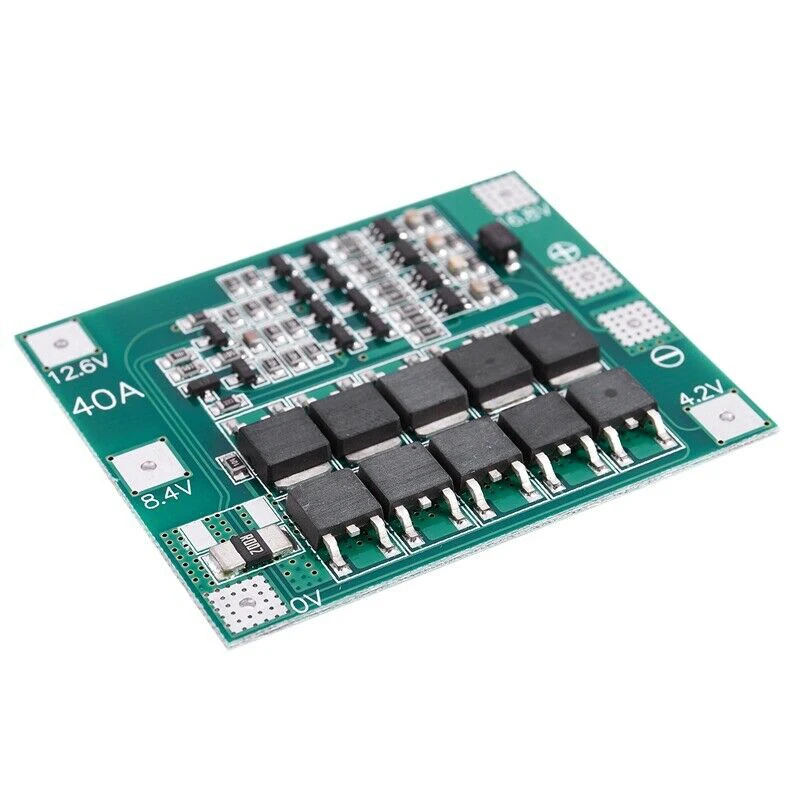ABKK-2PCS 4S 16.8V 18650 Lithium Battery Charger Protection Board PCB BMS 40A Module
