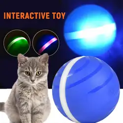 2-й электрический игрушечный мяч для питомца, прыгающий магический роликовый мяч, игрушка против укуса, автоматический роликовый шар