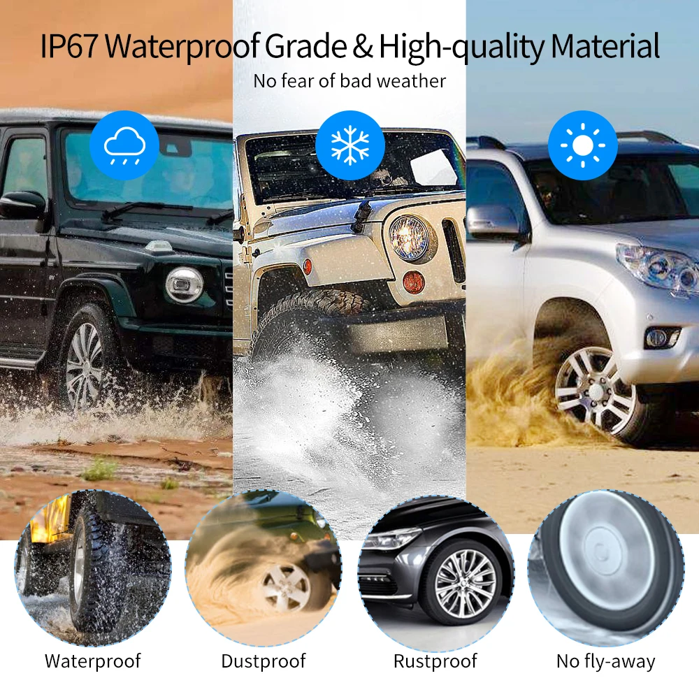 Car Tire Pressure Monitor Car Tire Pressure Sensor 433.92MHZ Car TPMS Digital Solar Power Car Tire Pressure Monitoring System With 4 Sensors USB Auto Security Alarm tool PSI BAR