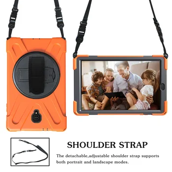 

Applicable to Samsung tab10.5 t590 pirate king PC support silica gel protective cover t595 handheld strap flat shell