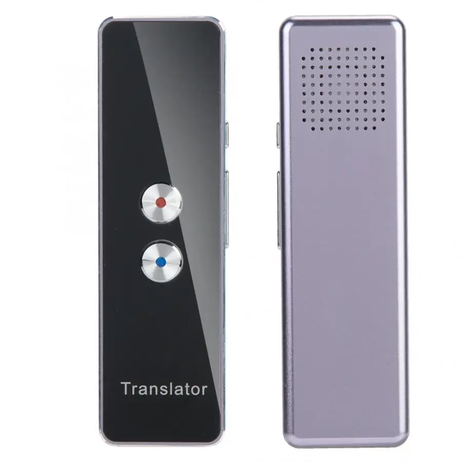 Traductor de voz одновременный 2,4G Смарт Bluetooth карманный переводчик в режиме реального времени, многоязычный переводчик, фиолетовый язык