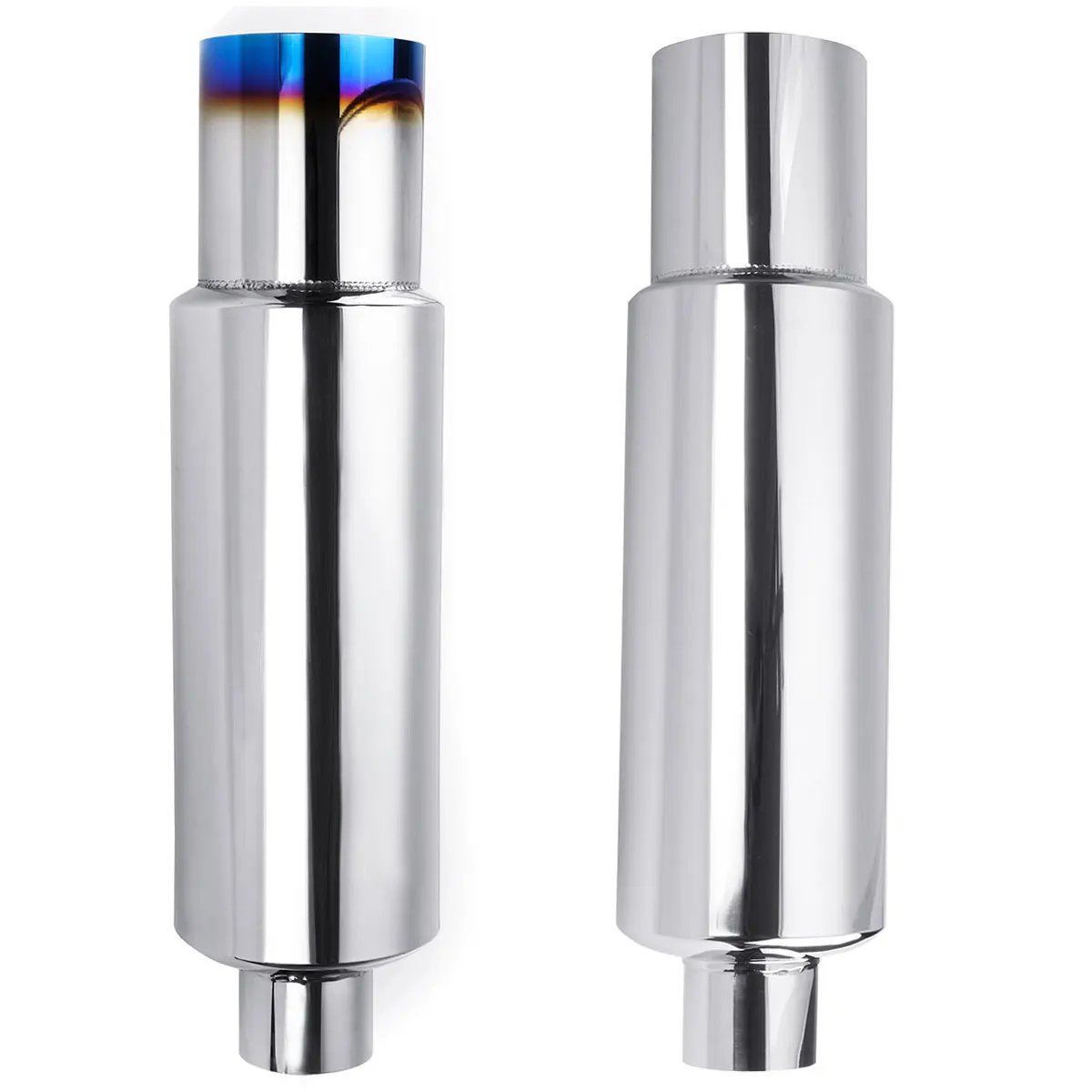 

Car Styling Exhaust System Pipe Tail Universal Racing Muffler High Quality Stainless Steel 2.5To 3.5" Mufflers styling Silencer