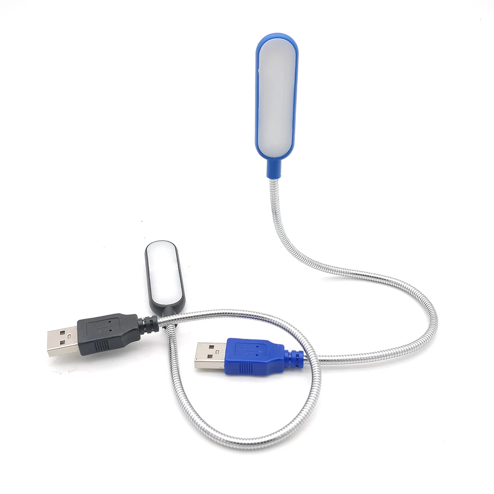 LED Desk Lamp 6 LEDs 5V USB Flexible Portable Bright Reading Table Lamp For Power Bank Laptop