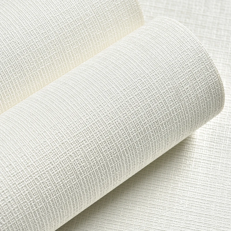 

Living Solid Plain Color Non-woven Room Study Bedroom Restaurant Waterproof Wallpaper Modern Linen Fabric Wall Papers Home Decor