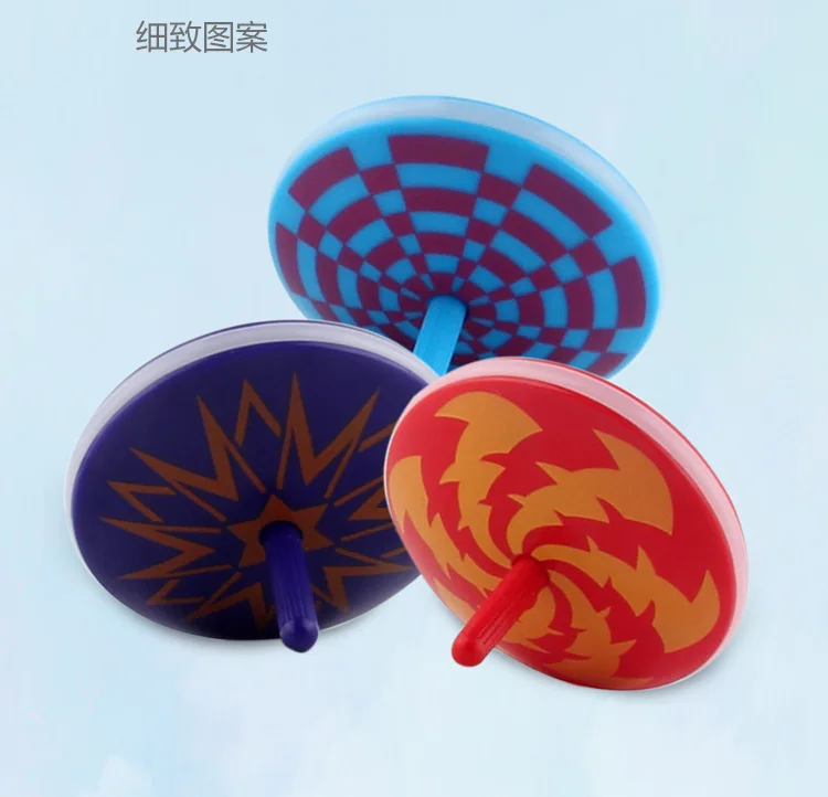 Children Hand Tighten Rotating Shining Gyro Toy Luminous Strip Light Works Color Lights Spinner Small Toy