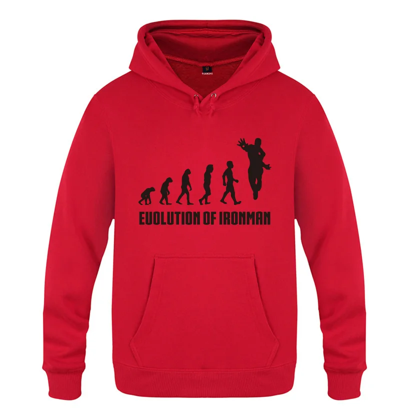 Evolution of Ironman толстовки, новинка, мужские флисовые пуловеры с капюшоном, толстовки