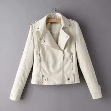 2021 New Autumn Women Faux Leather Jacket Female Coats Short Biker Jacket Women