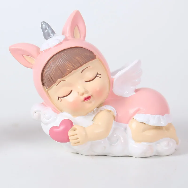 Автомобильные украшения Bobblehead игрушечные единороги милые Мультяшные животные качающаяся голова прекрасное украшение подарок для салона автомобиля домашняя комната