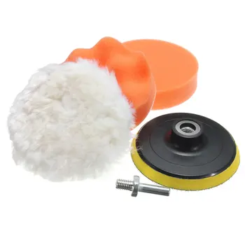

Super Popular 5pcs 4/5/6/7 Inch Sponge Woolen Pads Polishing Waxing Buffing Pads Kit Roundness for Car polisher Widely Used