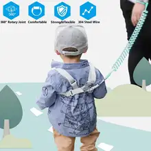 Ребенок анти-потерянный ремешок на запястье и 1,5/2/2,5 м ремень Веревочный Поводок для малышей Магнитные защитные прогулочная ручной ремень браслет